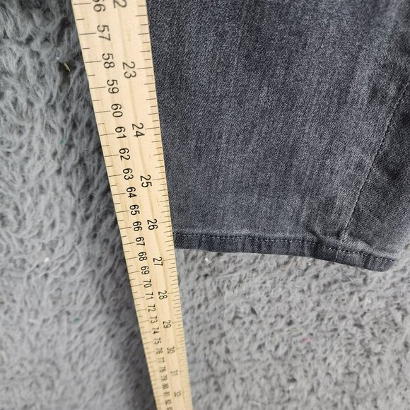 7 For All Mankind Jeans Womens 32 Josefina Gray Stretch Mid Rise Button Fly Luxe - Picture 6 of 16